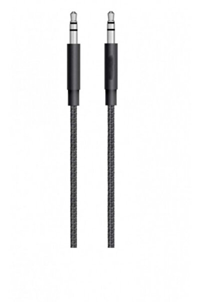 KARAKER وصلة أوكس قماش أسود بطول 1 متر لنقل الصوت بجودة عالية ومتوافقة مع جميع الأجهزة