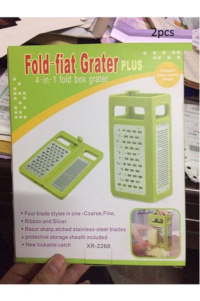 Generic 2pcs 4-in-1 Foldable Box Grater