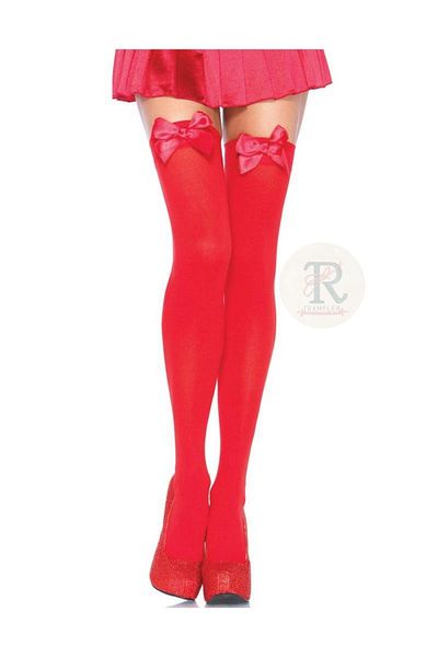 trampler Thin Women's Socks Above the Knee, Bow Suspender Skirt Combination Socks