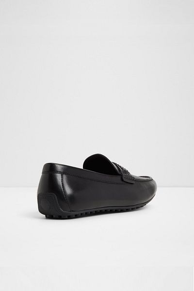 Aldo Camilo-In - Men's Genuine Leather Black Slip-On Shoes