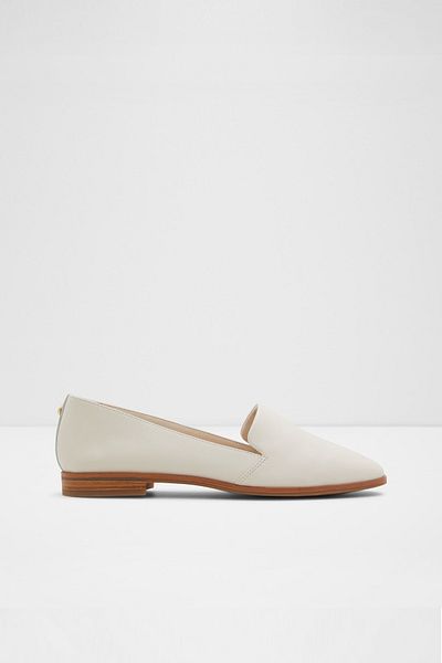Aldo Veadıth2.0 - Pantofi de damă din piele naturală, alb deschis, cu slip-on