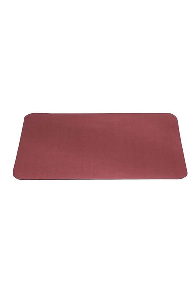 MIULEE bath mat, PVC/wool, red, 40 x 60 cm