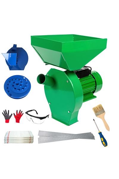 COBI SMART® 3 in 1 electric grain mill set, 3.9 kW, 300 kg/h, accessories included - COBI SMART®