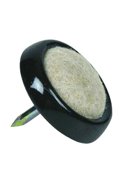 Magic Sliders 4-Piece Carpet Based Nail-On Glides Beige and Black