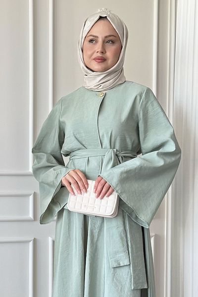InStyle Σετ με φαρδύ μανίκι Modal Mint Green φούστα