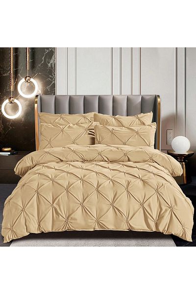 CHIRASO CHIRASO bed linen, FINET, 6 pieces, Classic sheet 230x250 cm, 4 pillowcases, cream