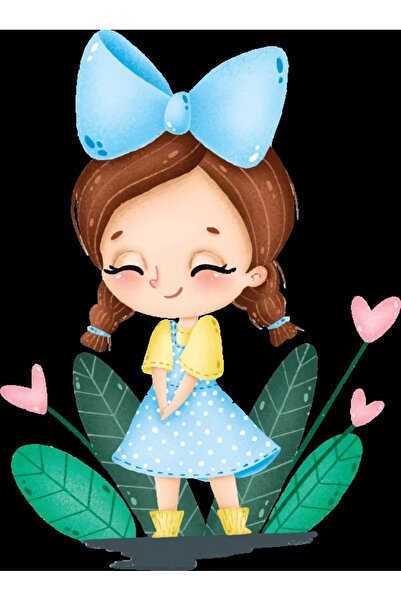 Reysa Tasarım Bow Girl Wall Sticker