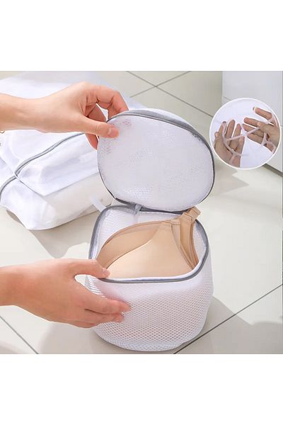 QuTek Set of 6 laundry bags, polyester, QuTek, multiple sizes, hidden zipper, clothes protection
