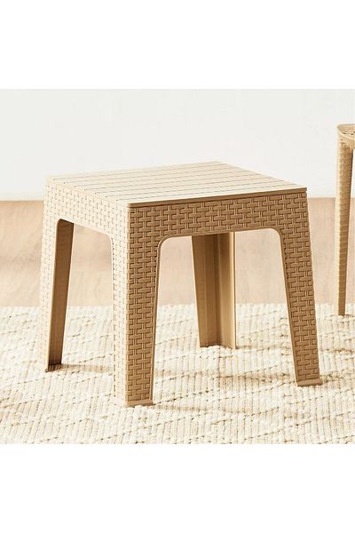 rexa Loft Tea Table – 50x50x45 cm Fixed Polypropylene Table for Dining & Living Spaces