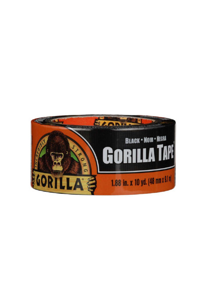 GORILLA شريط لاصق مزدوج السُمك مقاوم للعوامل الجوية، أسود، 1.88 بوصة × 10 ياردات