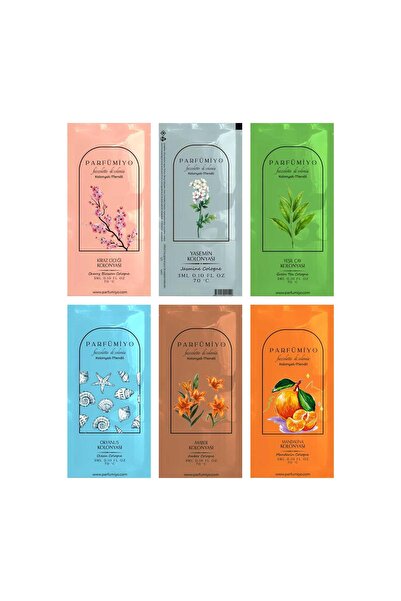 AMBALAJ PAZARI Karışık Parfümlü Kolonyalı Mendil - 25 Adet