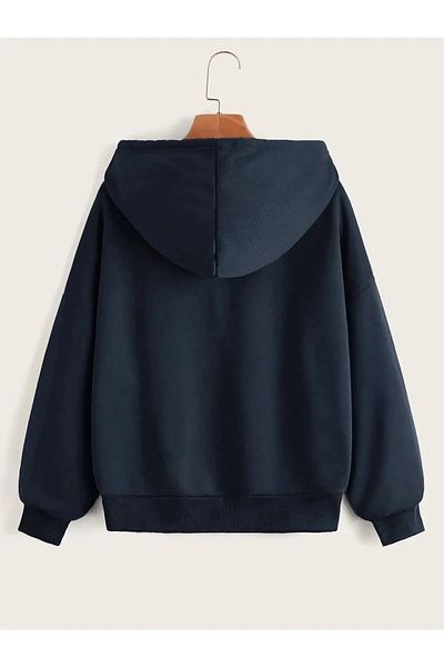DAXİS Sportwear Company Hanorac oversize cu glugă cu fermoar