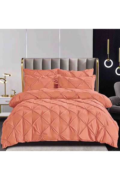 CHIRASO CHIRASO bed linen, FINET, 6 pieces, Classic sheet 230x250 cm, 4 pillowcases, orange