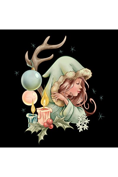 Reysa Tasarım Winter Elf with Horn and Candle