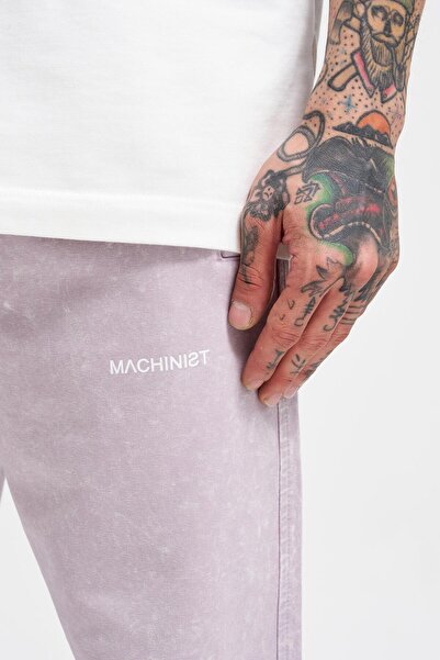 Machinist Ανδρικό μπλουζάκι με λουλούδια λιλά, που πλένεται, πολυτελές, βασικό, που πλένεται