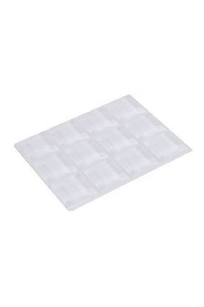 Magic Sliders 12-Piece Heavy Duty Square Bumpers Clear