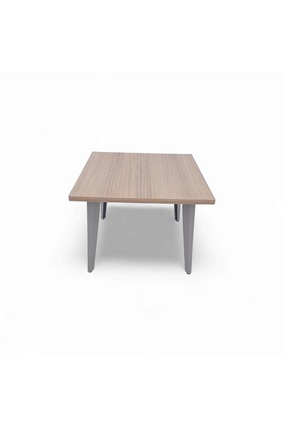 concent Beige wood color serving table with MDF wood top