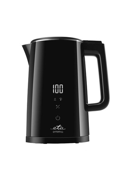 ETA Fierbător electric ETA Emma 5595 90000, 2200 W, 1,5 L, pereți dubli, 40 - 100 °C, afișaj LED, negru