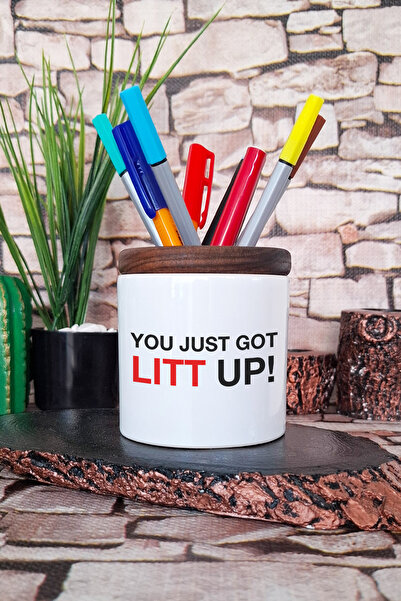 qoeuyl boutique Настолен органайзер с керамичен държач за моливи Suits You Ju...