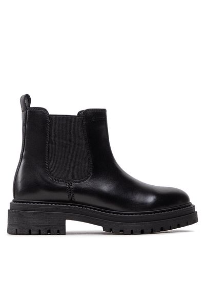 Geox Ghete Chelsea negre pentru femei GEOX-D26HRP-00043 C9999