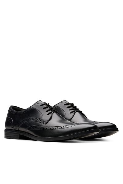 CLARKS Men's Half-boots black CLARKS-26178490 318 BLACK LEATHER