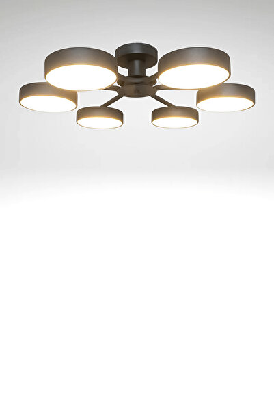 Fer Avize Güneş Modern Tasarım 6lı Led Avize Enerji Tasarruflu 3 Renk Işık Salon Yatak Odası Yemek Odası