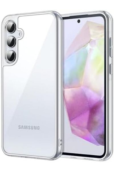 Glassology جراب شفاف لهاتف Samsung Galaxy A35، غطاء حماية مقاوم للصدمات، غير قابل للاصفرار