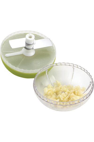 Joie Stainless Steel Blade Round Garlic Chopper Assorted Color