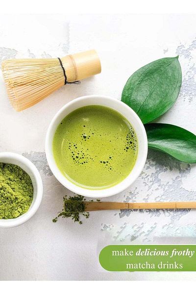 COOYA 7 Piece Matcha Tea Set, With bamboo Whisk and teaspoon, Burable, Gift for Traditional Matcha