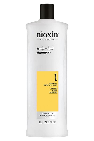 Nioxin System 1 Shampoo - Treatment-Free Thickening Care for Light Thin Hair 1000ml