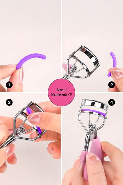 MUJGAN Colored Eyelash Curler Replacement Tires