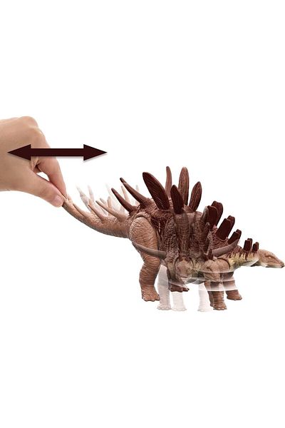 JURASSIC WORLD Camp Cretaceous Roar Attack Kentrosaurus Dinosaur Action Figure - Dino Escape