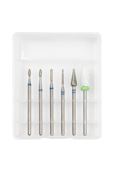 LUXORISE Nail Drill Bits #01, set of 6 pcs