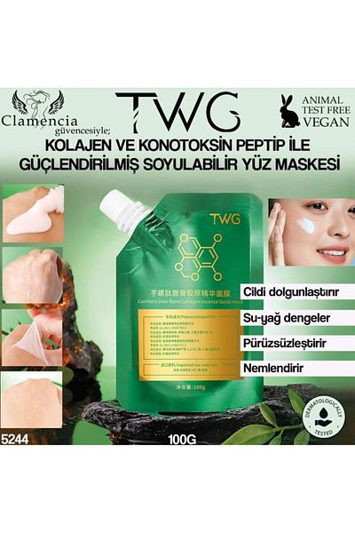 twg Clamencia Collagen Peptide Peelable Face Mask 100Gr