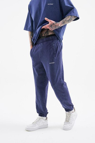 Machinist Men's Relaxed Washed Midnight Blue Cloudy Sweatpants