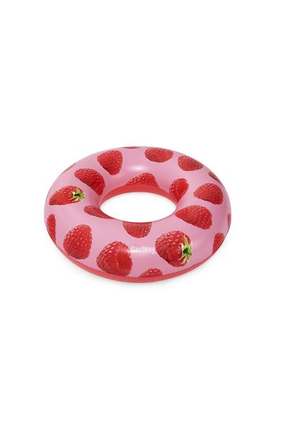 BESTWAY INFLATABLE SWIMMING RING SCENTSATIONAL RASPBERRY 119 CM