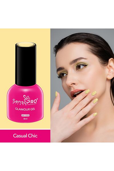 SensoPRO Milano Ojă semipermanentă Glamour Gel 8ml, Casual Chic #74