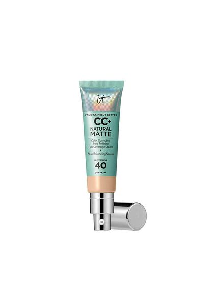 it cosmetics CC Cream cu finisaj si protectie solara, iT COSMETICS CC+ Matte SPF40, light, 32 ml