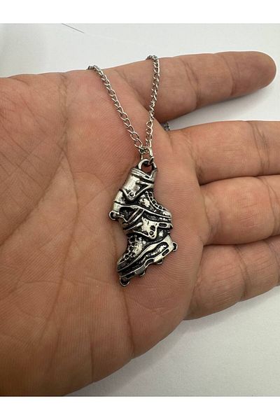 Herşey Nota Free Glide – Unisex Necklace with Figure Skating (60 cm Chain)