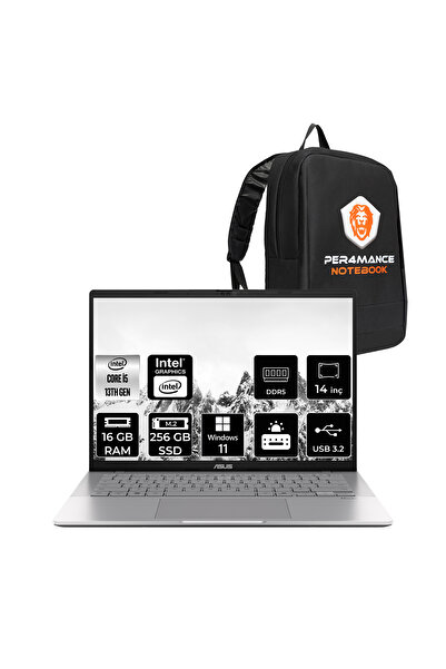 ASUS Vivobook S14 i5 13420H 16GB DDR5 256GB SSD 14" 60Hz IPS WUXGA W11H S3407...