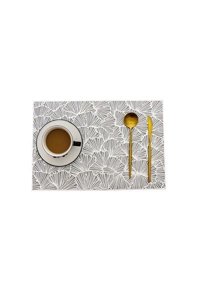 wei inox Napron de masa, pvc, argintiu, 45x30 cm