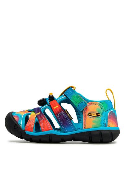 Keen Sandale albastre pentru băieți KEEN-1025133 SEACAMP II CNX VIVID BLUE/ORIGINAL TIE DYE