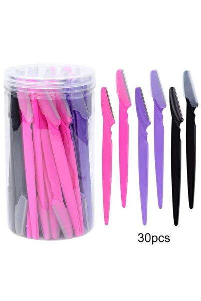 Choice8 Rose red-Purpleblack 30 Pcs Eyebrow Razor For Women, Multipurpose Exf...