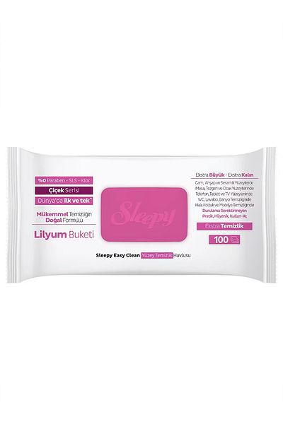 SAVA HOME COLLECTİON Sleepy Surface Cleaning Towel 100 Pieces Lilyum Pink
