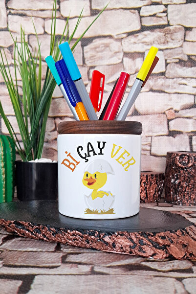 qoeuyl boutique Bi Tea Ver-Cute Chick Cadou distractiv Suport stilou din cera...