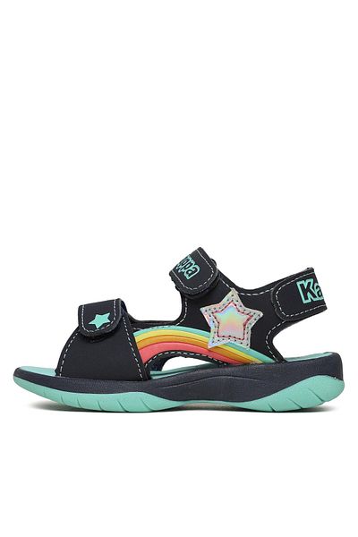Kappa Sandale albastre pentru fete KAPPA-261042K PELANGI K 6737 BLEUMARIN/MENTĂ