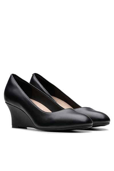 CLARKS Women's Half-boots black CLARKS-26180043 318 BLACK LEATHER