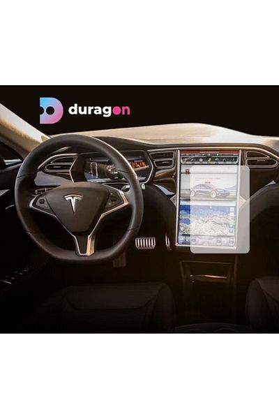 TESLA Navigation Protection Film Tesla Model X 2015-2021, Duragon, silicone, installation kit