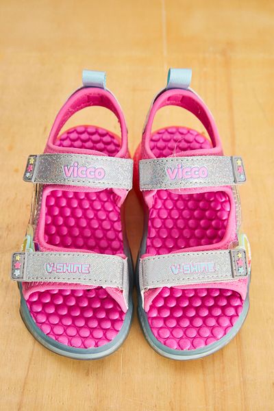 Vicco Can Lighted Baby Girl Fuchsia Sandals