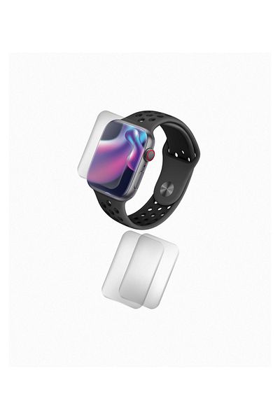 Generic Set of 3 Duragon silicone film, compatible with itel Smart Watch 1, screen protector, shockproof